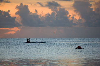 Tahiti above the waves